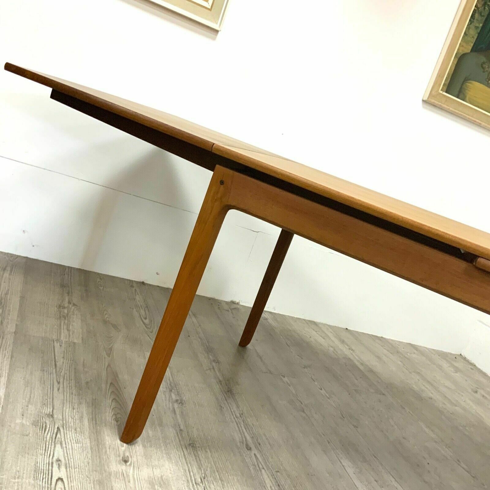 Danish Teak Draw Leaf Dining Table By Ole Wanscher For France And Son photo Furniture