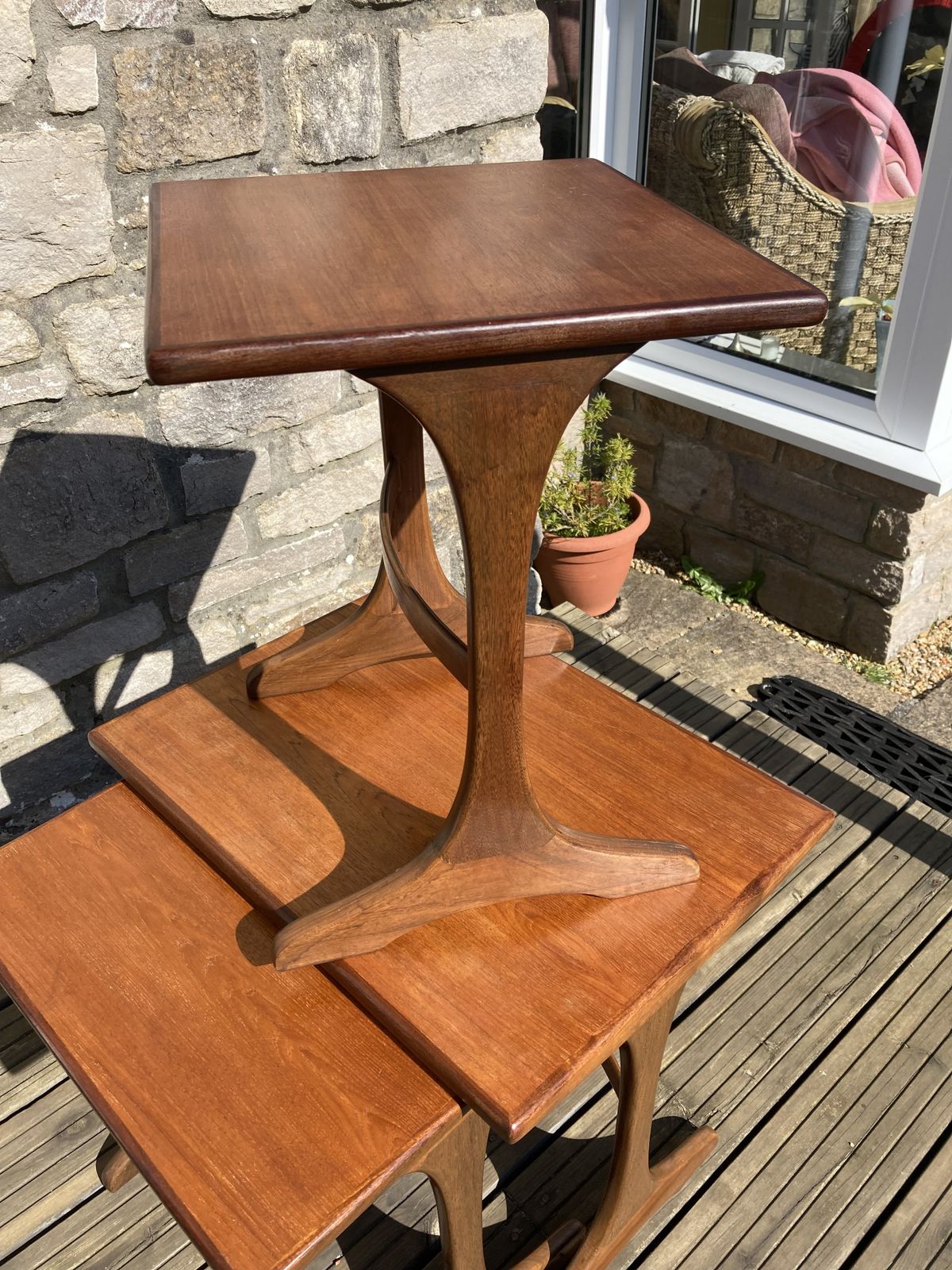 Teak Nest Of Tables By Victor Bramwell Wilkins For G Plan Set Of 3 photo furniture