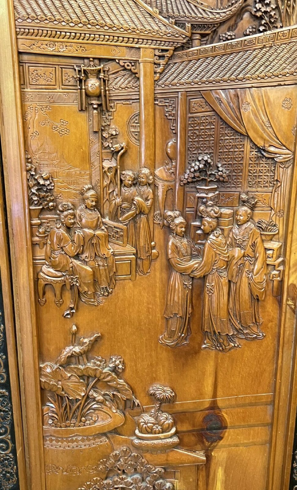 Stunning Chinese 6 Fold Room Divider photo Home Decor