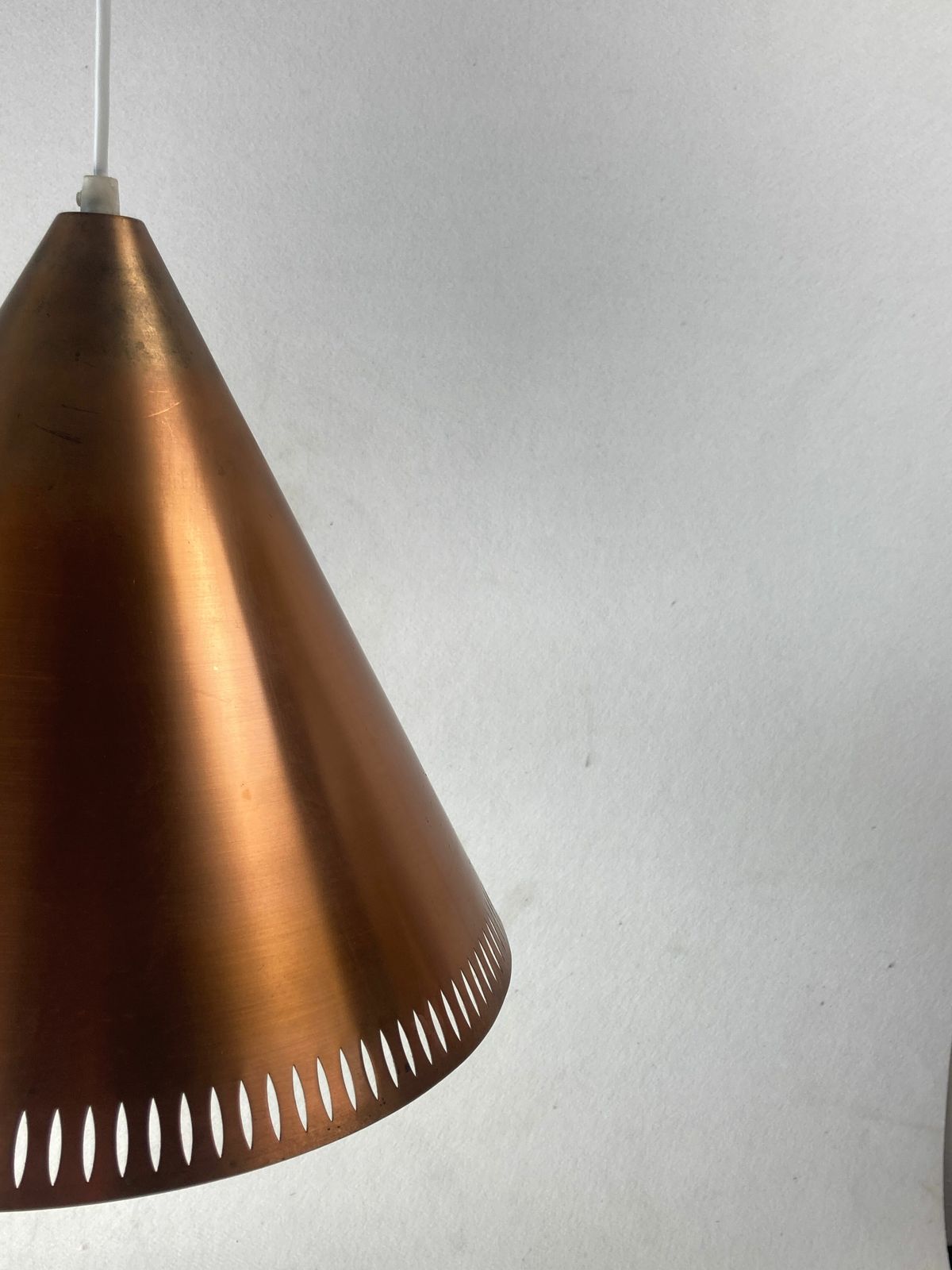 Perforated Copper Hanging Pendant, Nordisk Solar, Denmark photo Lighting