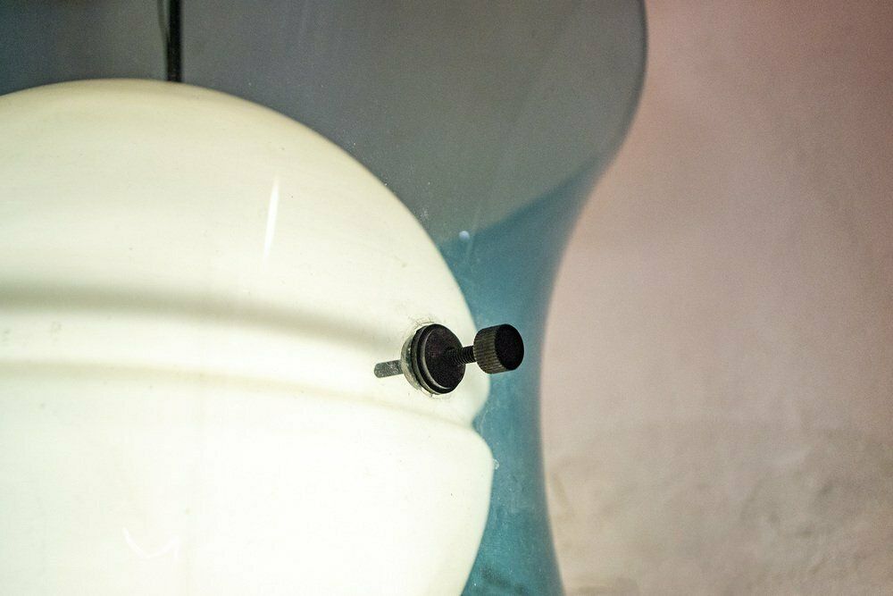 Murano Glass Lamp From Vistosi, Italy, 1960s photo Lighting
