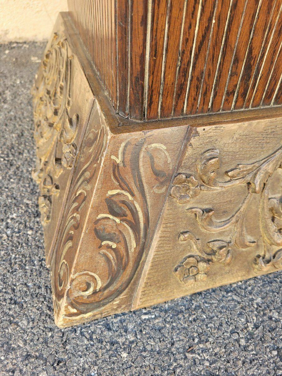 Coffee Table In Wood And Eglomised Glass, Art Deco, 20th Century photo Furniture
