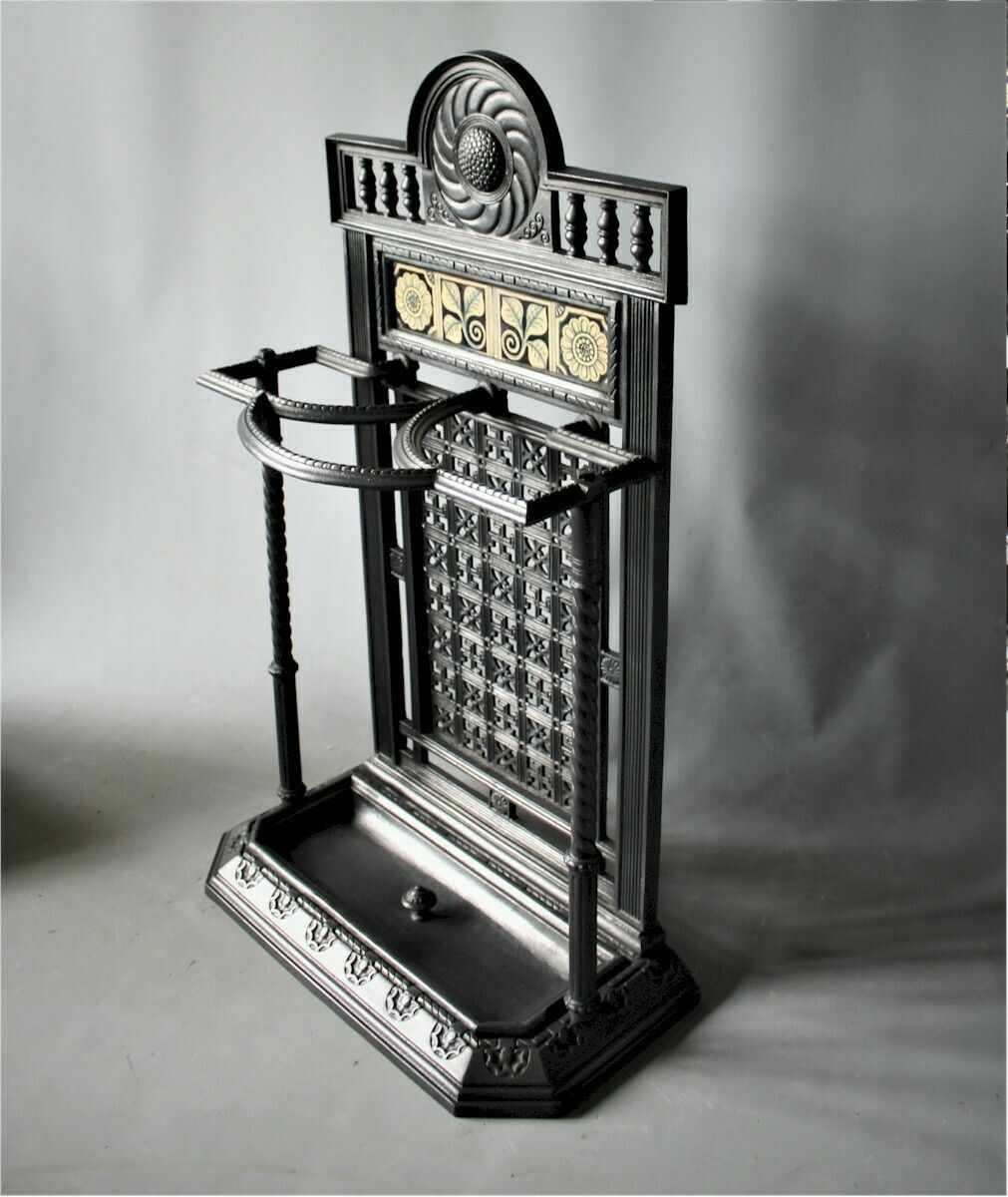 Aesthetic Period Cast Iron Stick Stand photo for sale