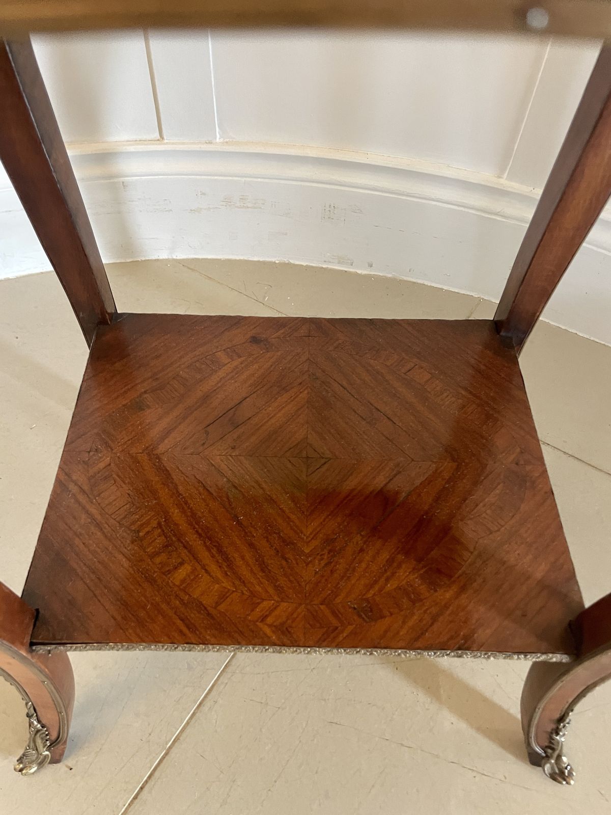 Fine Quality Antique Freestanding French Kingwood And Ormolu Mounted Side Table photo vintage