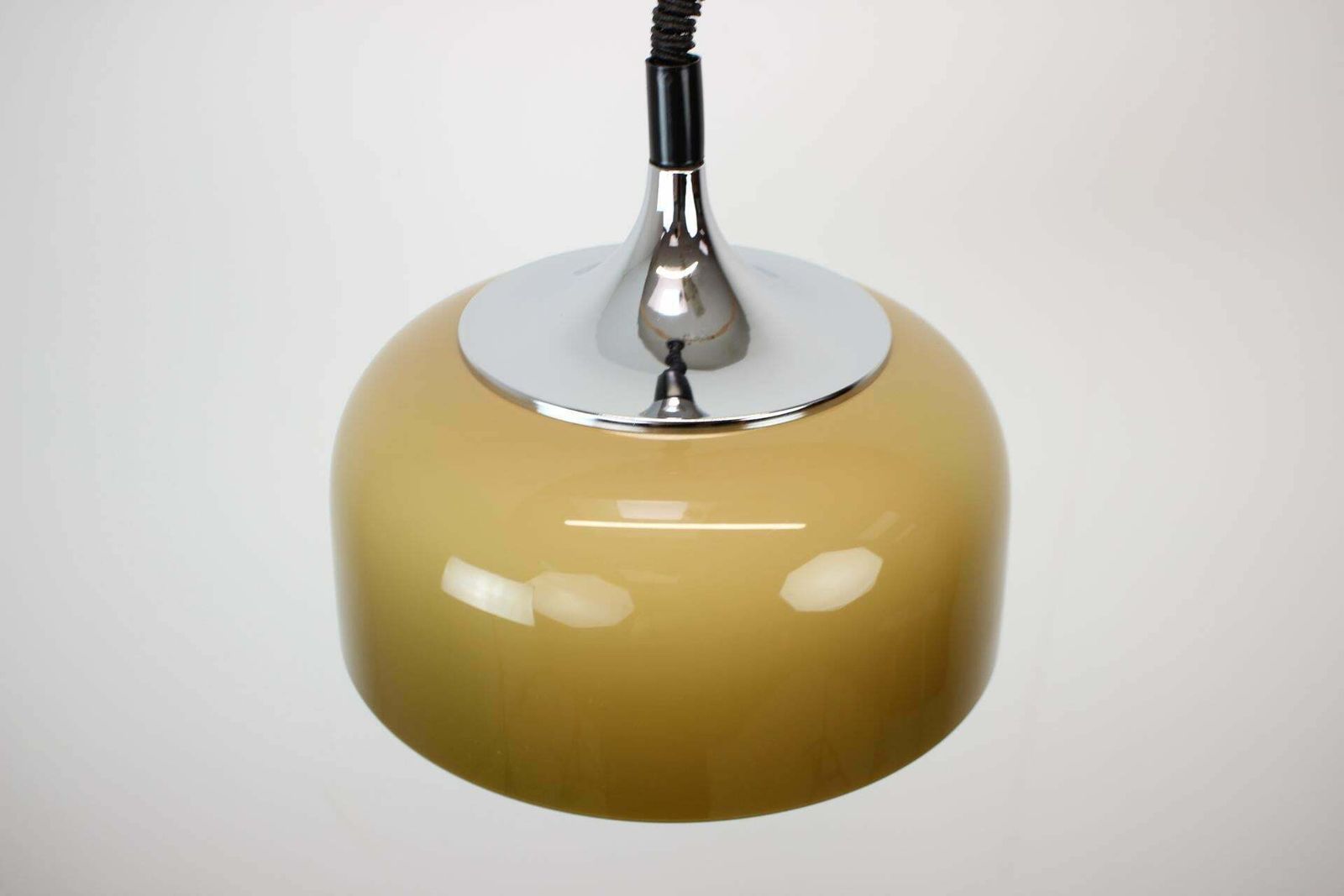 Midcentury Pendant By Harvey Guzzini For Meblo, Italy photo Lighting