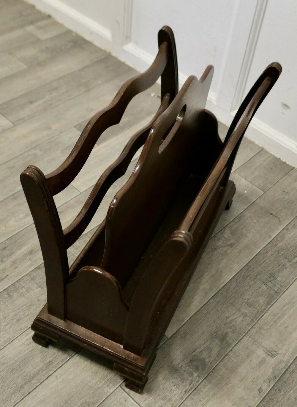 Walnut Canterbury Magazine Rack photo 330.0