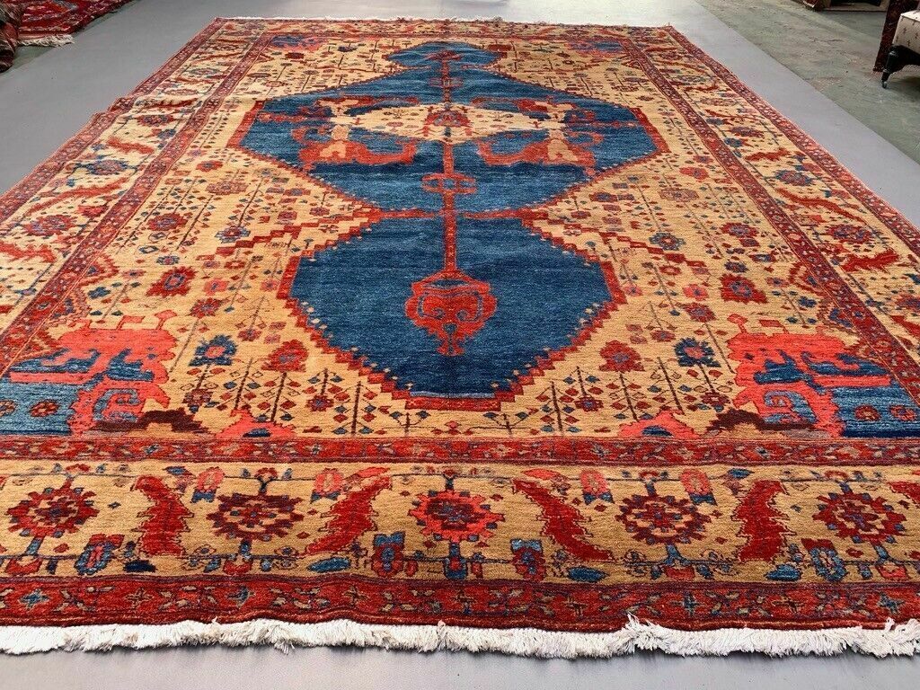 Xl Old Turkish Ushak Rug Oriental 430x300 Cm Vintage Carpet, Tribal Large photo vinterior