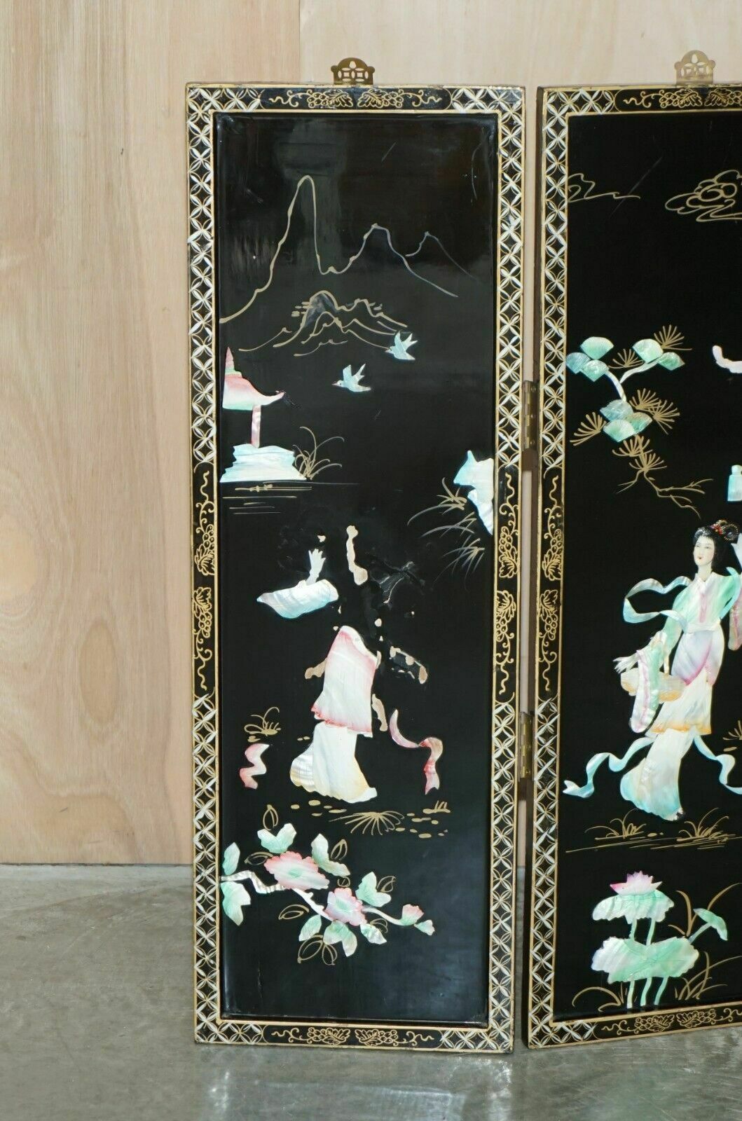Rare & Collectable Antique Chinese Export Soapstone Folding Screen Room Divider photo 1350.0