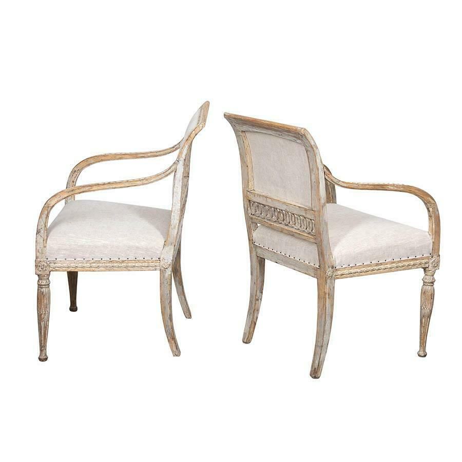 Pair Of 19th Century Gustavian Armchairs photo furniture
