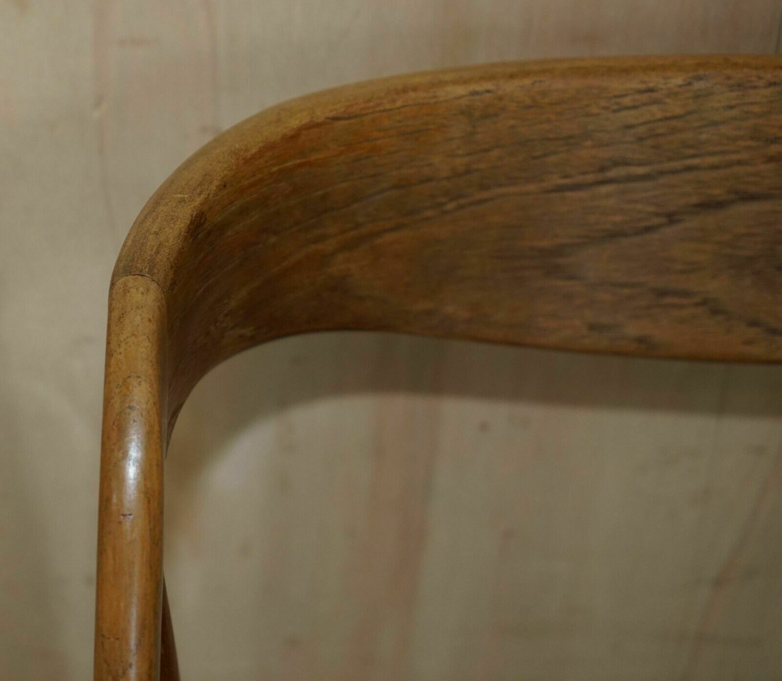 Six Fully Restored Johannes Andersen Model 16 Uldum Dining Chairs Black Leather photo buy