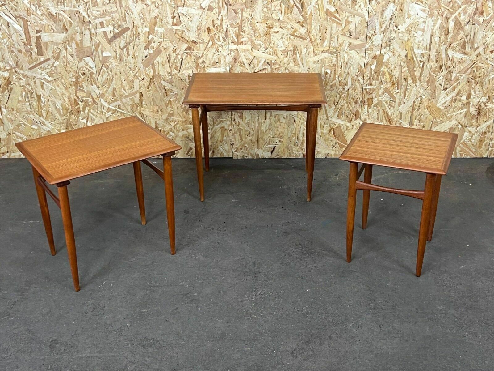 60s 70s Teak Nesting Tables Kai Kristiansen Skovmand & Andersen Design photo for sale
