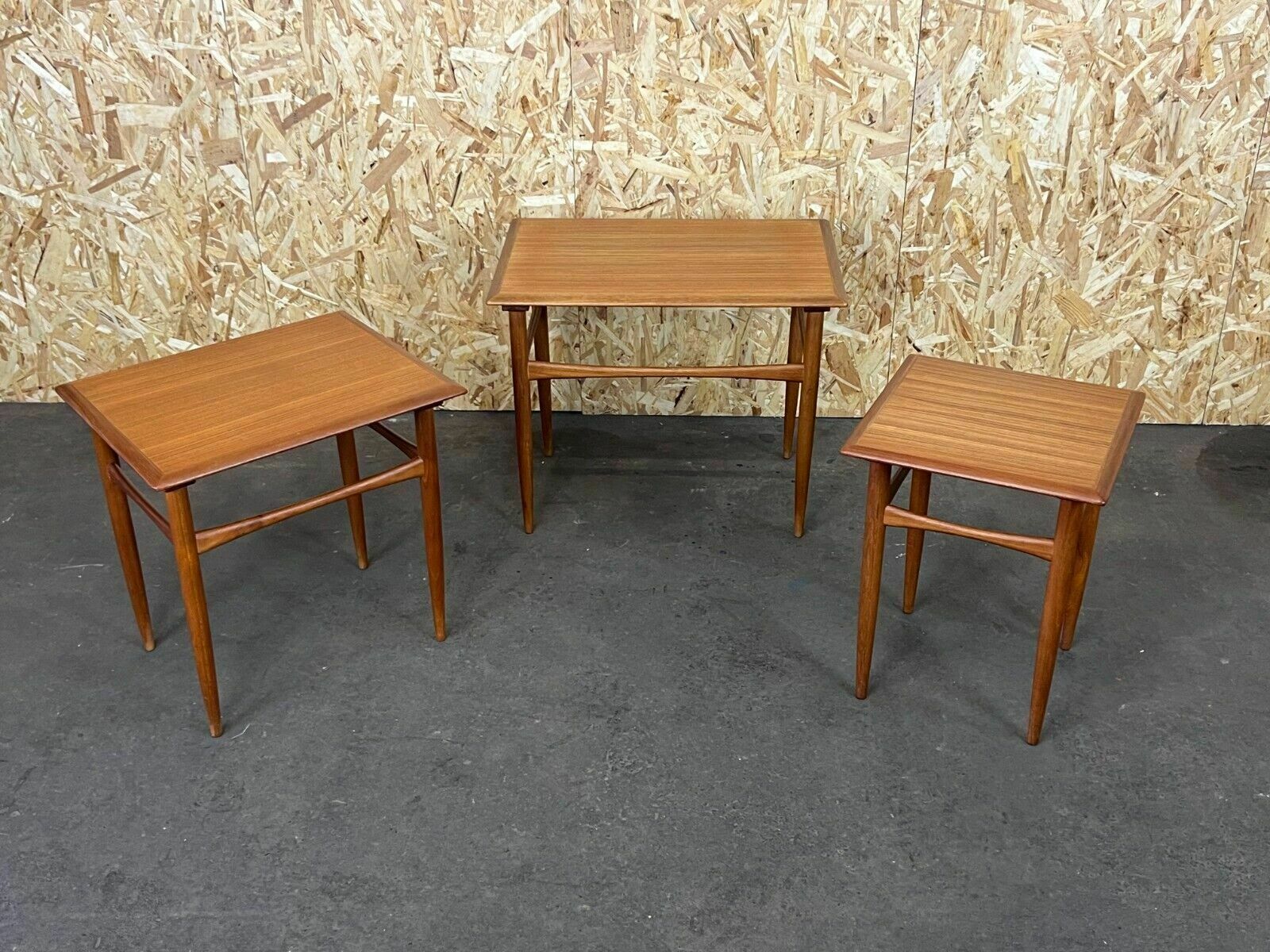 60s 70s Teak Nesting Tables Kai Kristiansen Skovmand & Andersen Design photo vintage