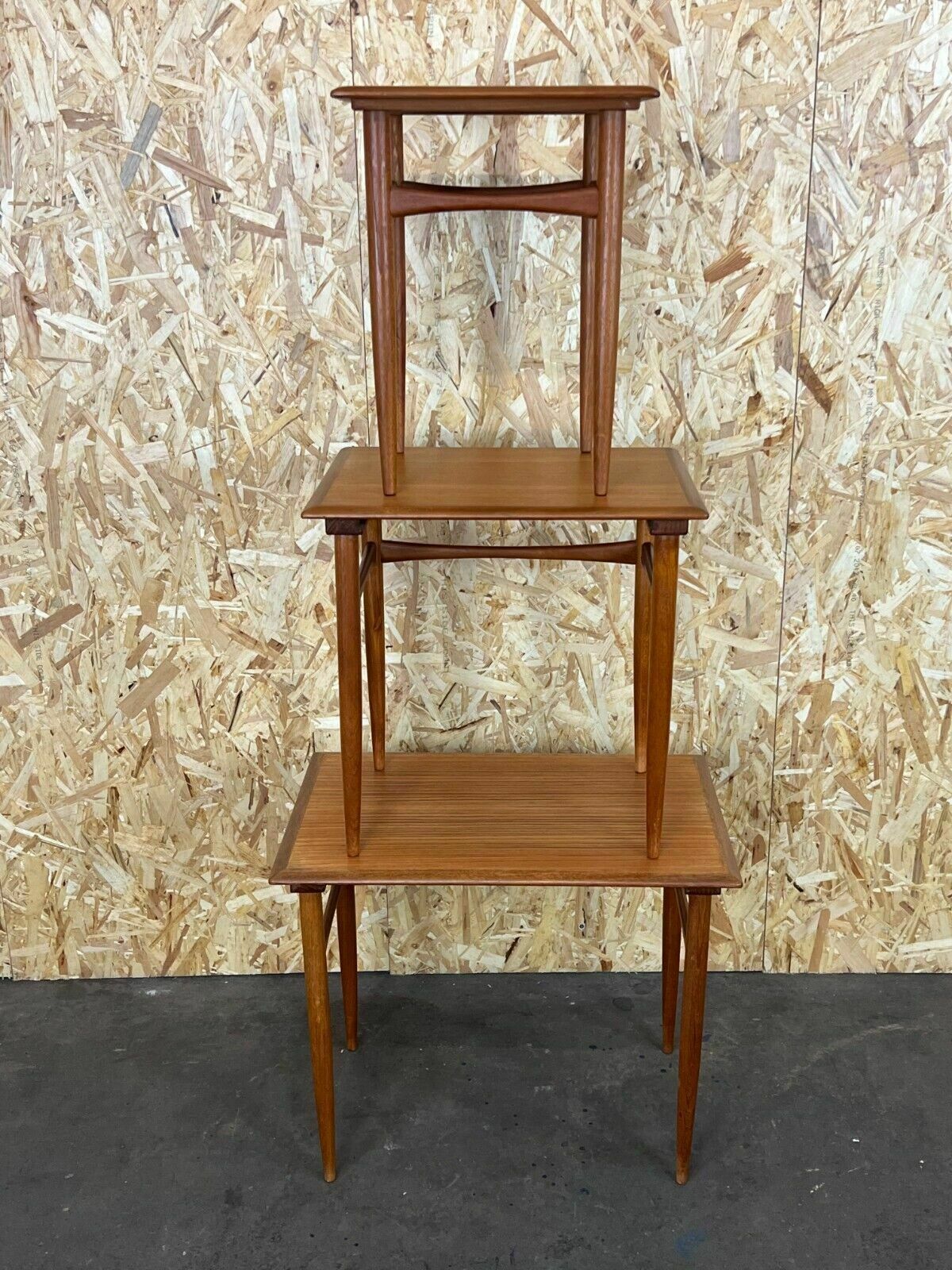 photo vinterior 60s 70s Teak Nesting Tables Kai Kristiansen Skovmand & Andersen Design