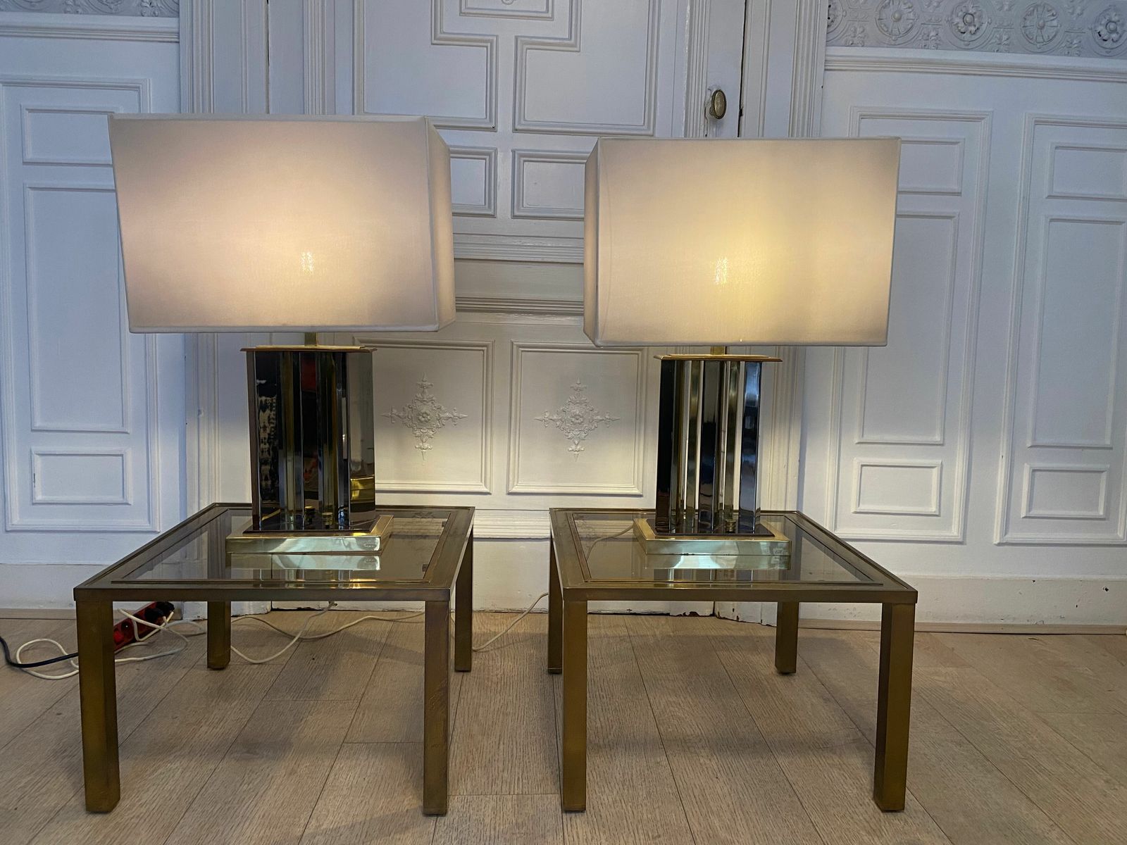 Pair Of Romeo Rega Lamps, Signed photo 2457.0