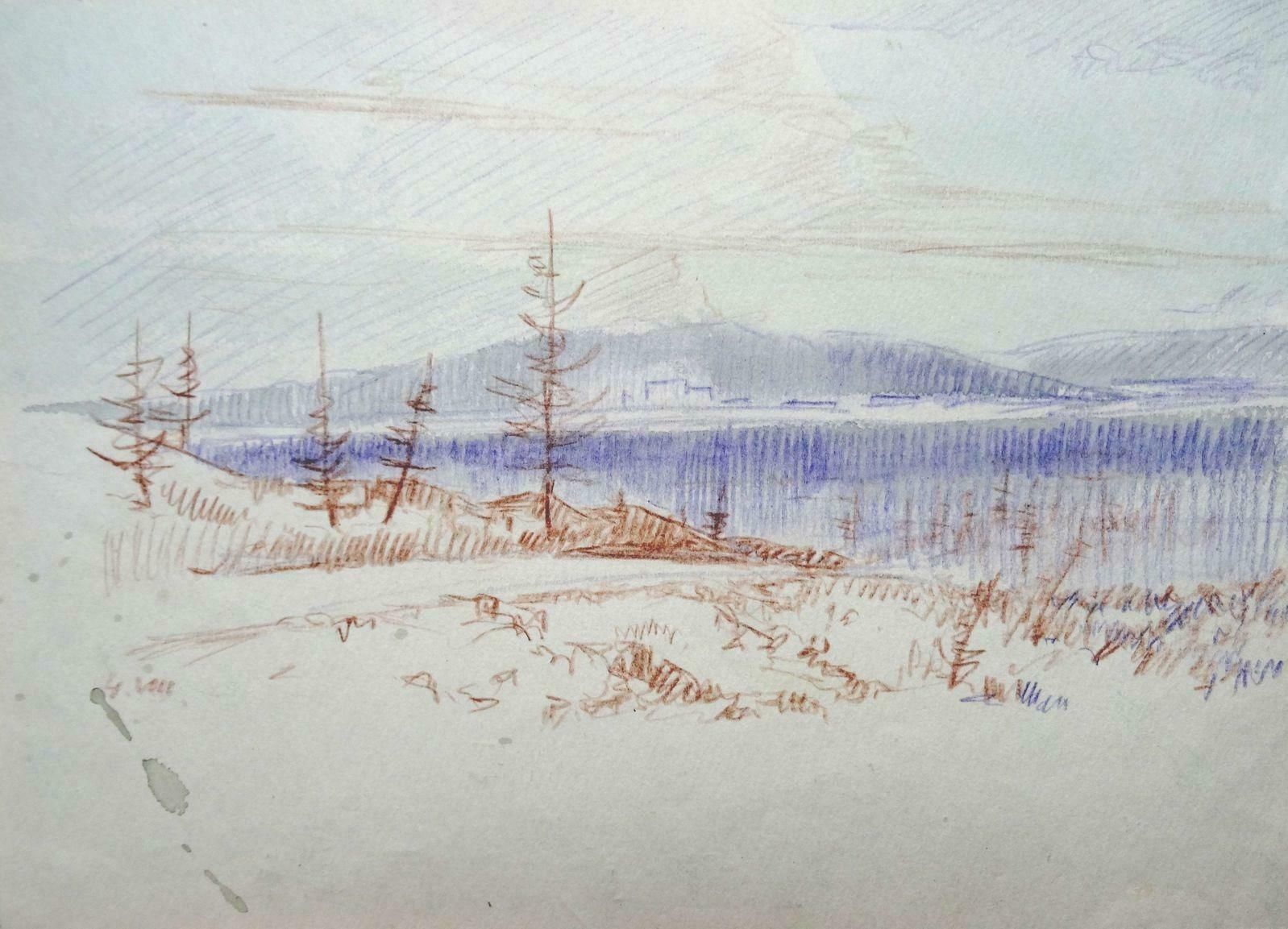 Herberts Mangolds Winter 1967, Double Sided,Paper/Watercolour