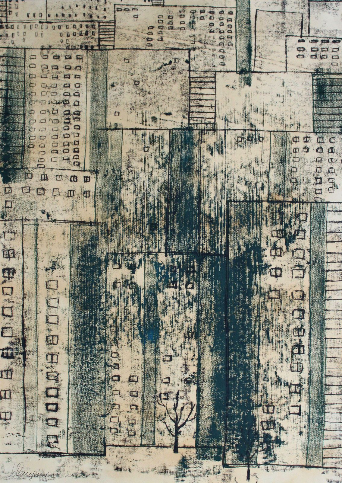 Sigita Daugule Houses. 2001. Oil On Canvas 2001