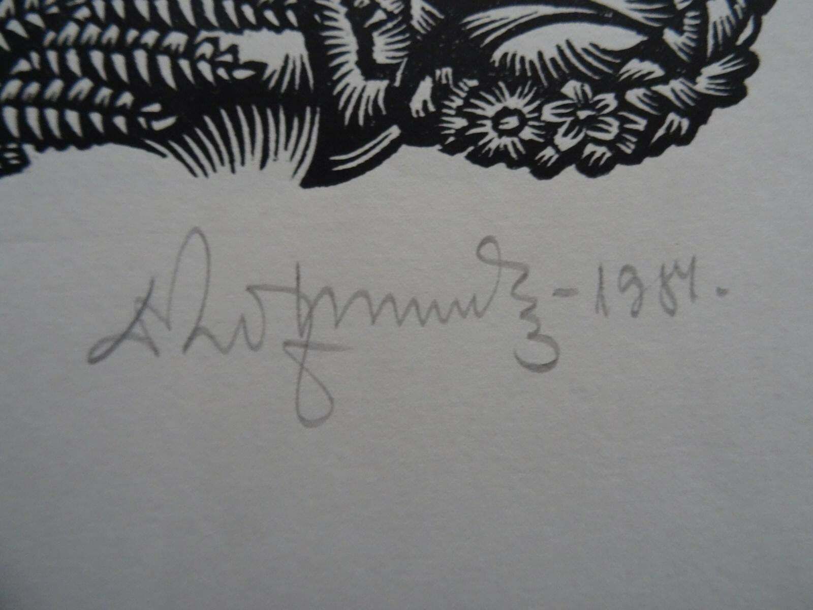 Dainis Rozkalns Night Of Solstice. 1984. Paper, Linocut,  1984 photo furniture