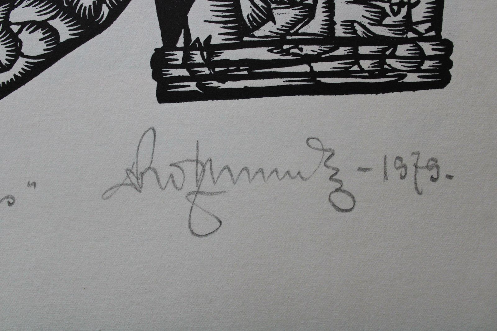 Dainis Rozkalns Animal Husbandry. 1979. Paper, Linocut, photo furniture