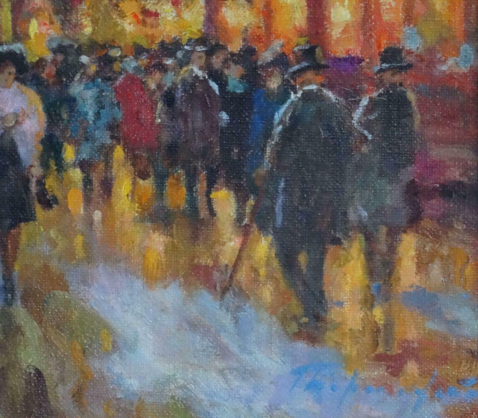 Gennady Bernadsky Paris Before Christmas. Oil On Canvas photo furniture