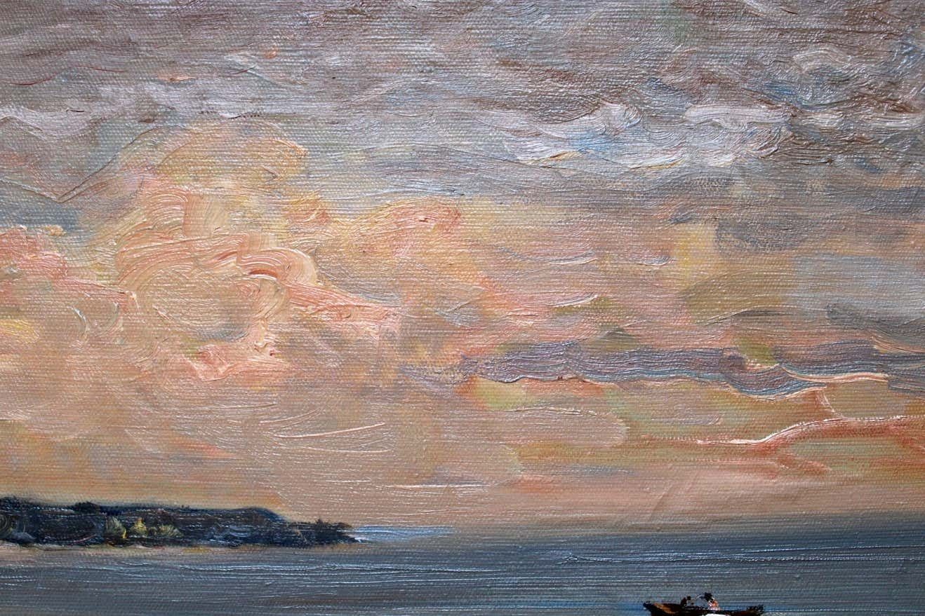 Marianna Peilane Sea. Oil On Canvas And Cardboard, photo vinterior