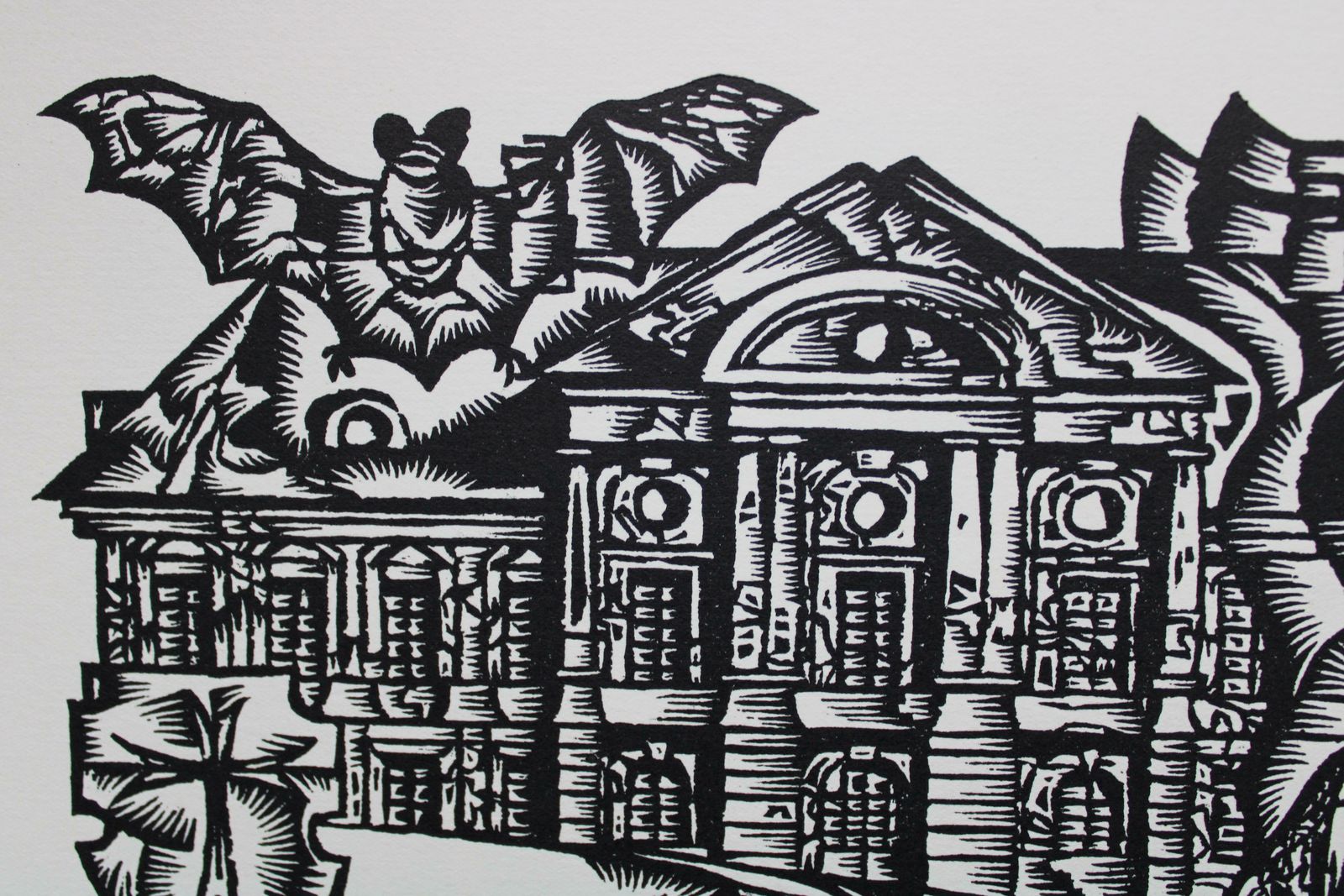 Dainis Rozkalns In Slavery To The Lord And Manor. 1982. Paper, Linocut photo for sale