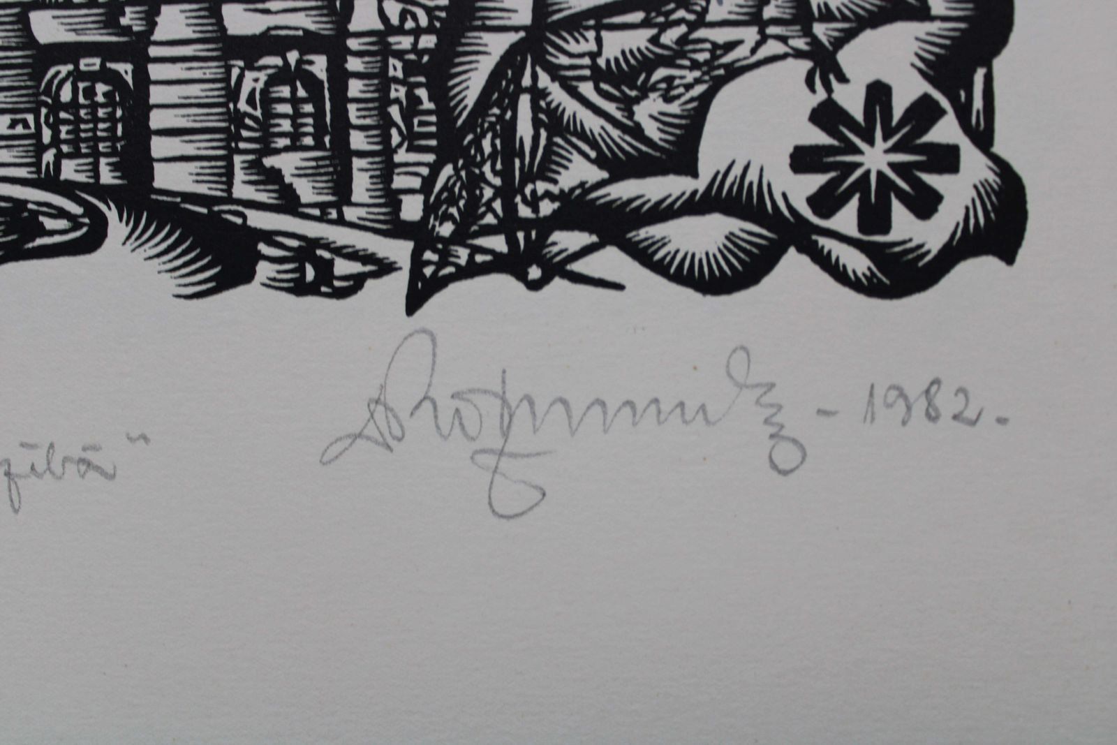 Dainis Rozkalns In Slavery To The Lord And Manor. 1982. Paper, Linocut photo 174.0