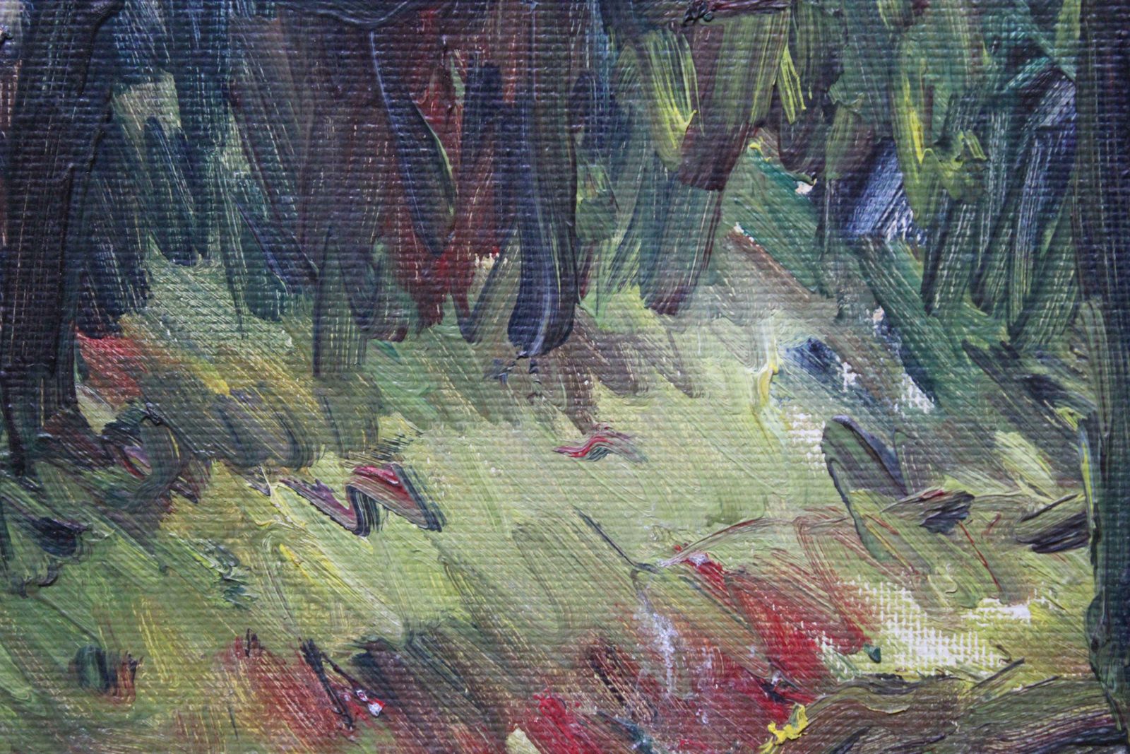 Ruta Steinerte Forest. 1982. Cardboard, Oil,  1982 photo Art