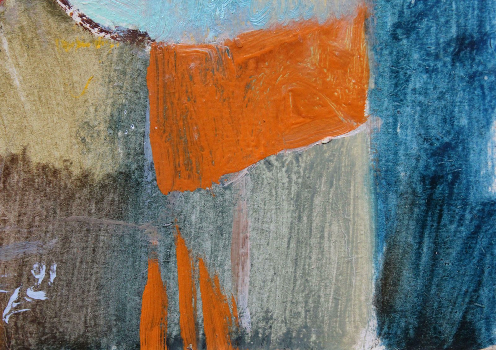 Uldis Krauze Two Friends 1991, Cardboard, Oil photo for sale