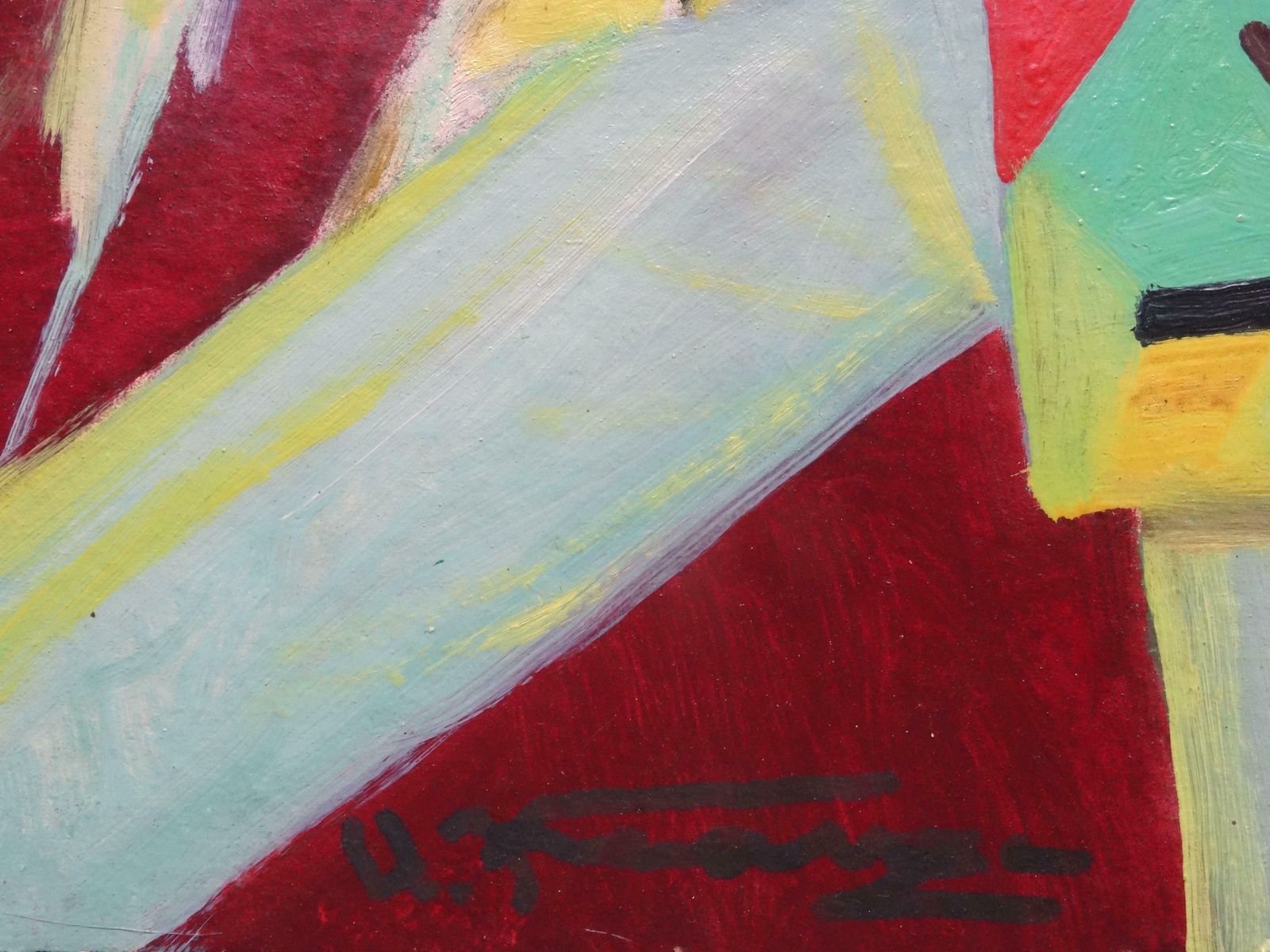 Uldis Krauze Carnival. Oil On Cardboard, photo for sale