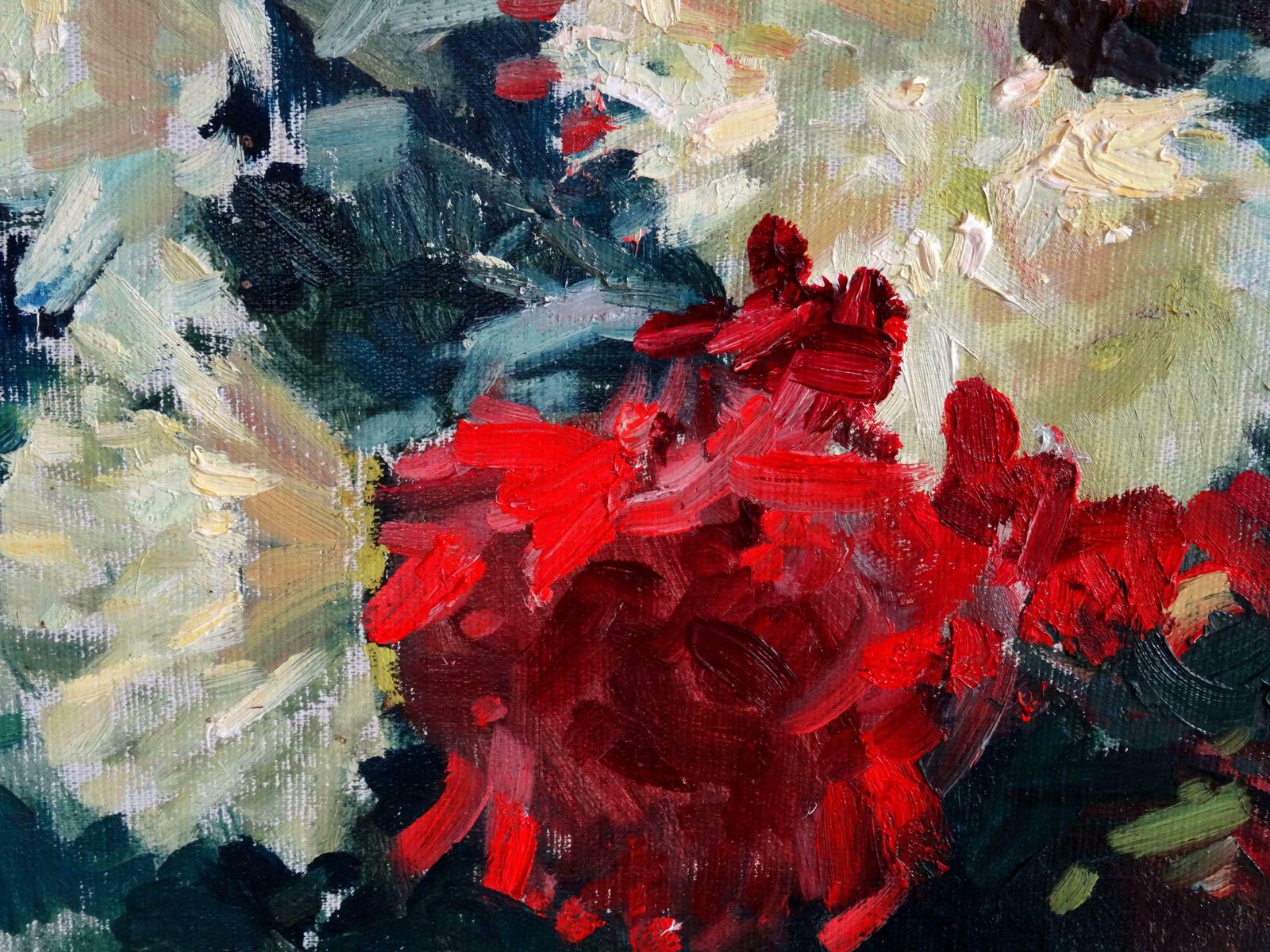 Voldemars Vimba The Flowers. Colourful Asters. 1964. Oil On Canvas, Board, 1950 photo 1342.0