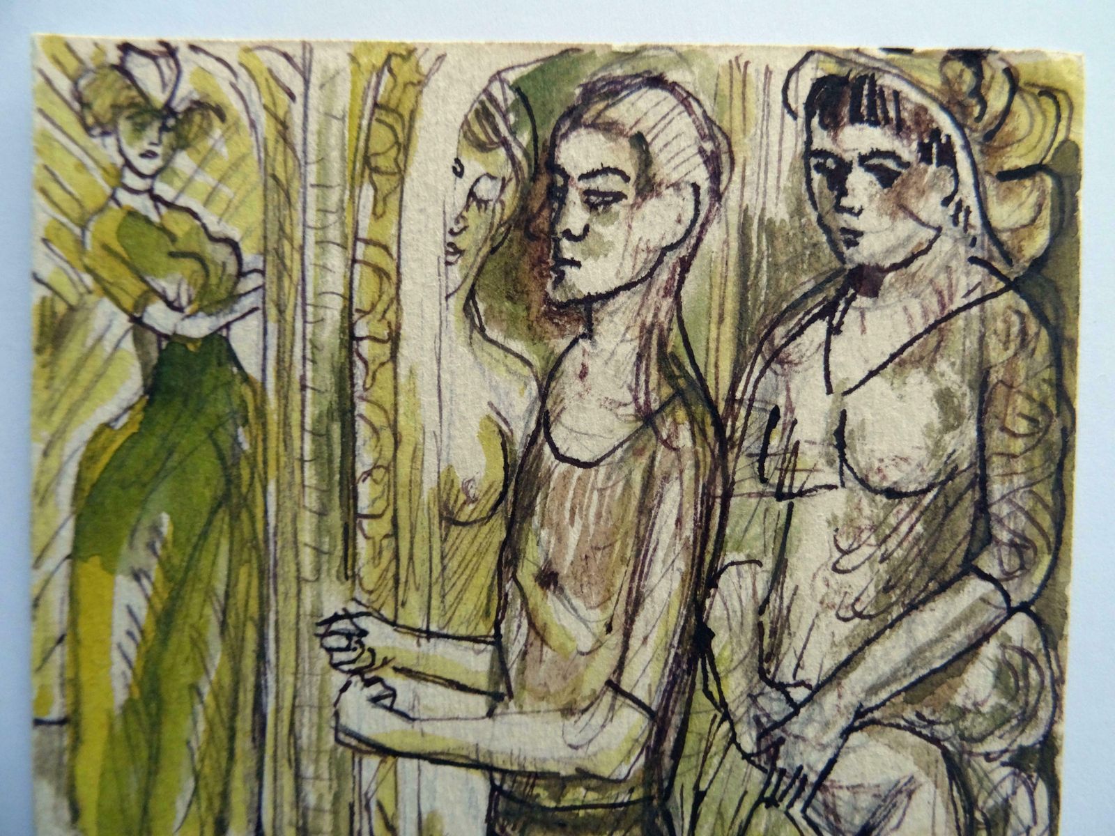 Adolfs Zardins Youth. 1961. Paper, Mixed Media Art photo for sale