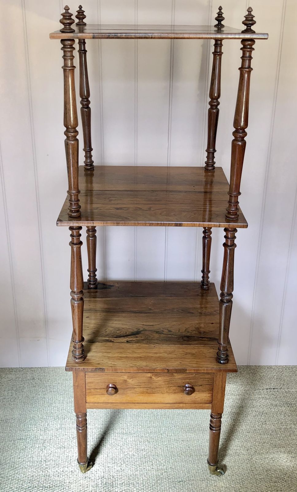 Antique Rosewood Three Tier What Not