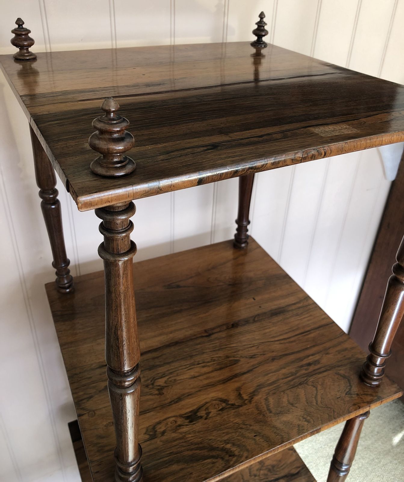 Antique Rosewood Three Tier What Not photo for sale