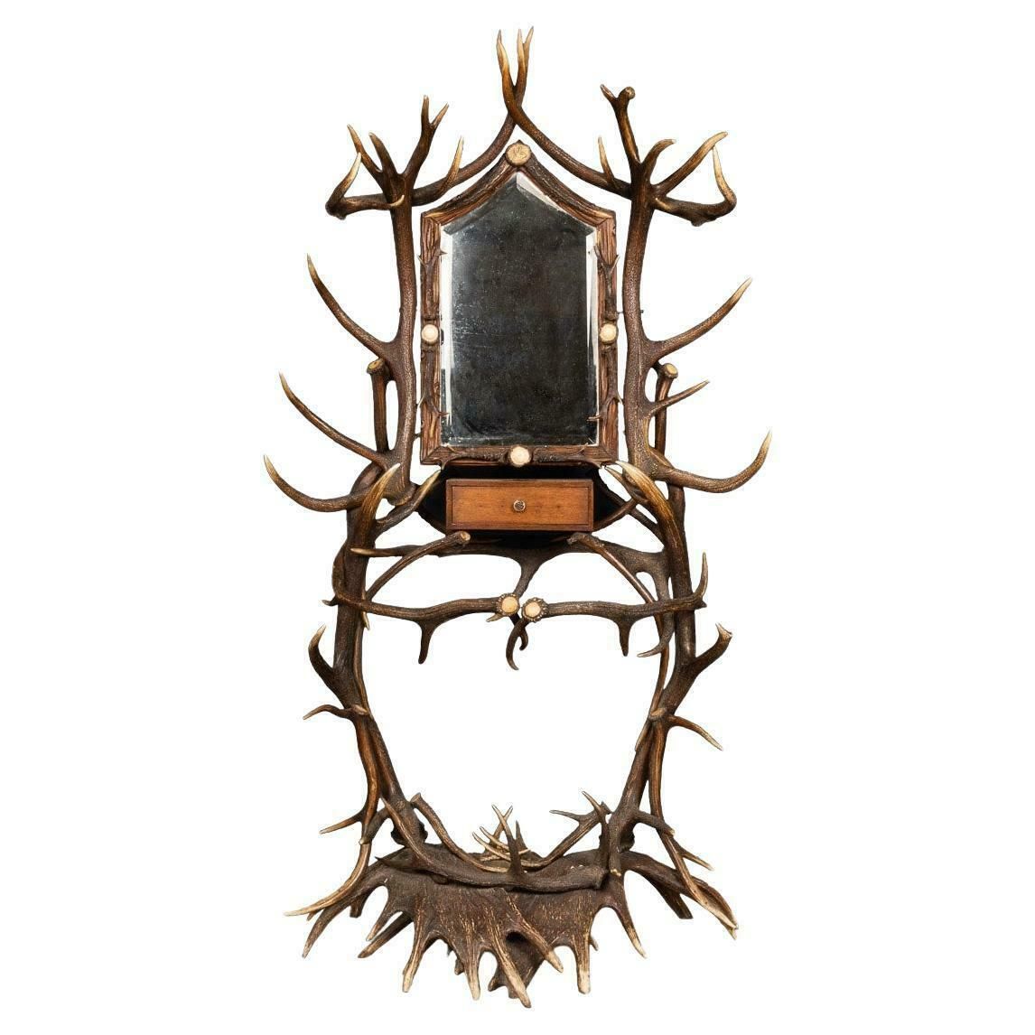 19th Century Black Forest Hall Stand, Swiss German, C.1890 photo furniture