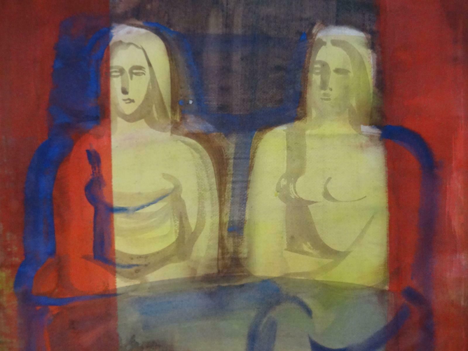 Reflections 1982 Watercolour On Paper photo furniture