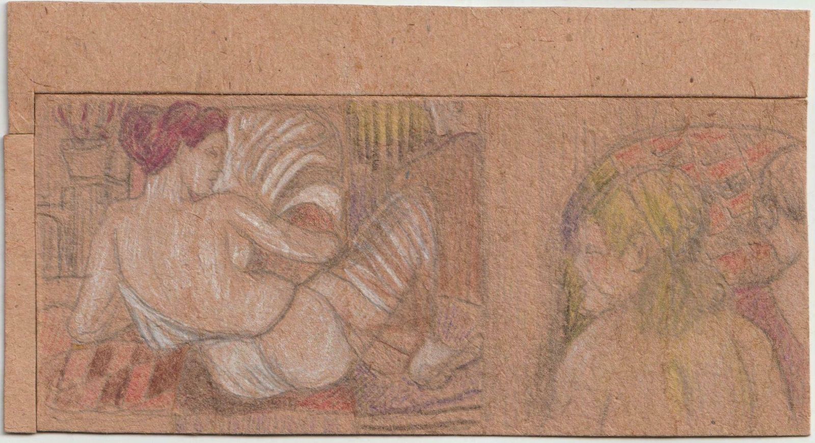 Adolfs Zardins Heter Goloshs Venus 1958 Cardboard Mixed Media Art photo furniture
