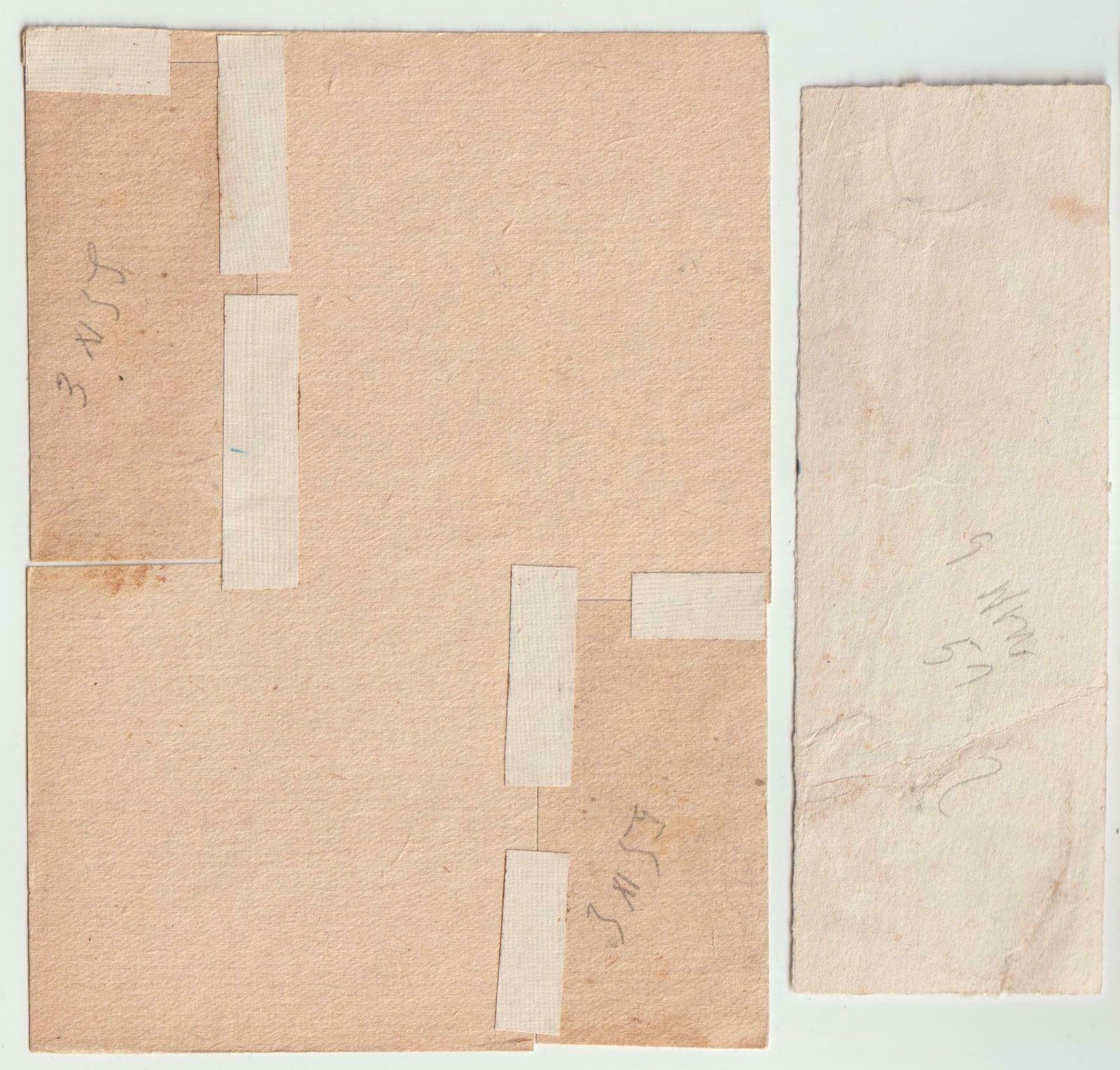 Adolfs Zardins Erotic Motives 3pcs. Paper Mixed Media Art photo furniture