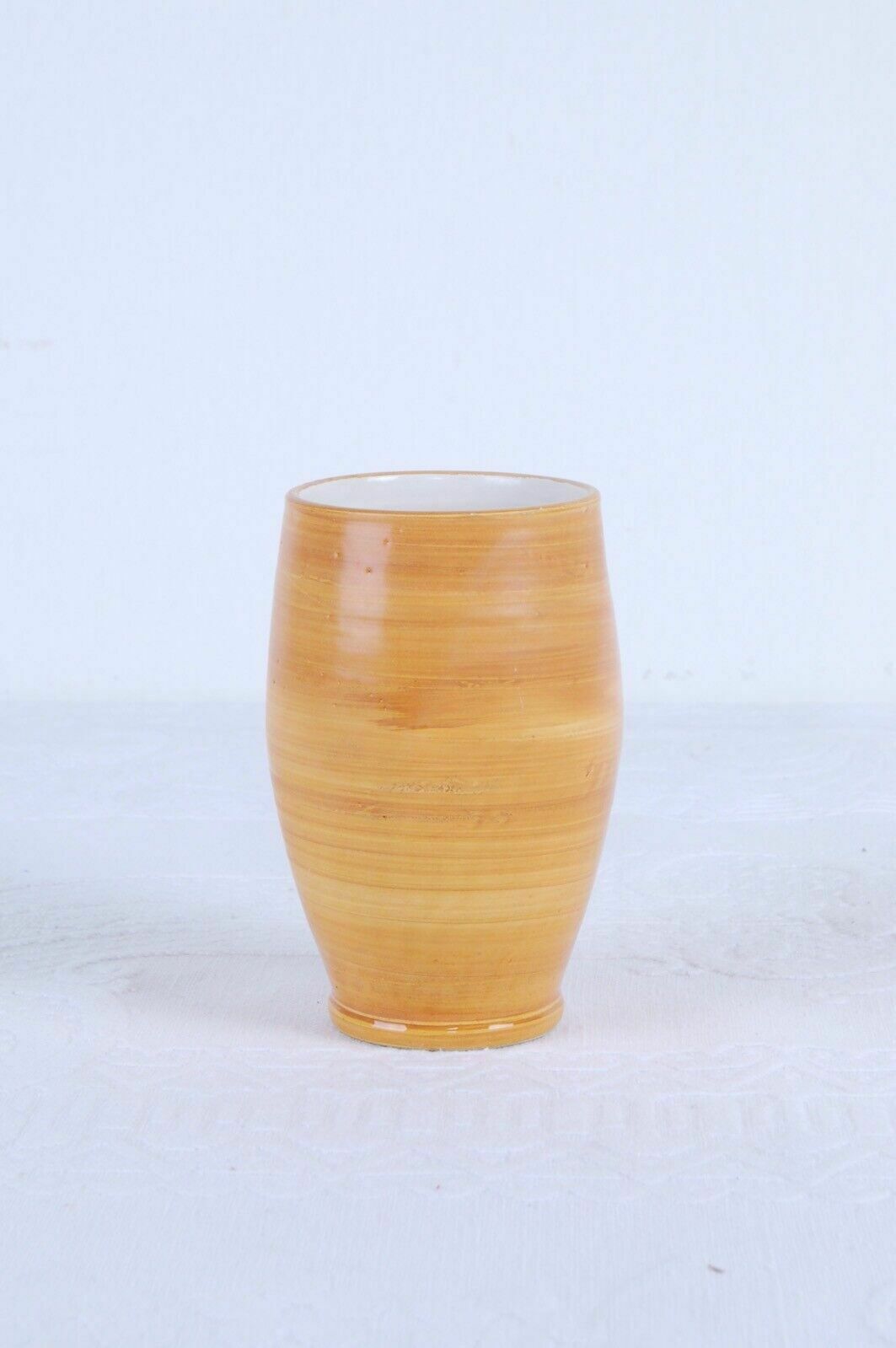 Ceramic Cas Vietri Orange Vase Design No Gambone Craftsmanship
