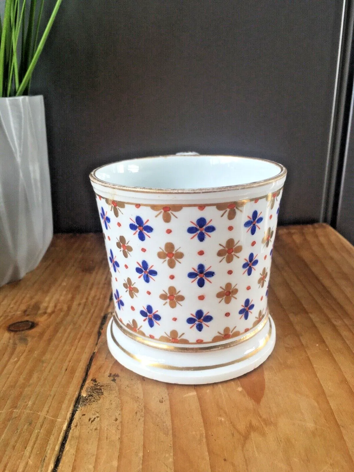 Rare Antique Coalport China Floral Quatrefoil Gilded Cabinet Cup Mug Tankard photo buy