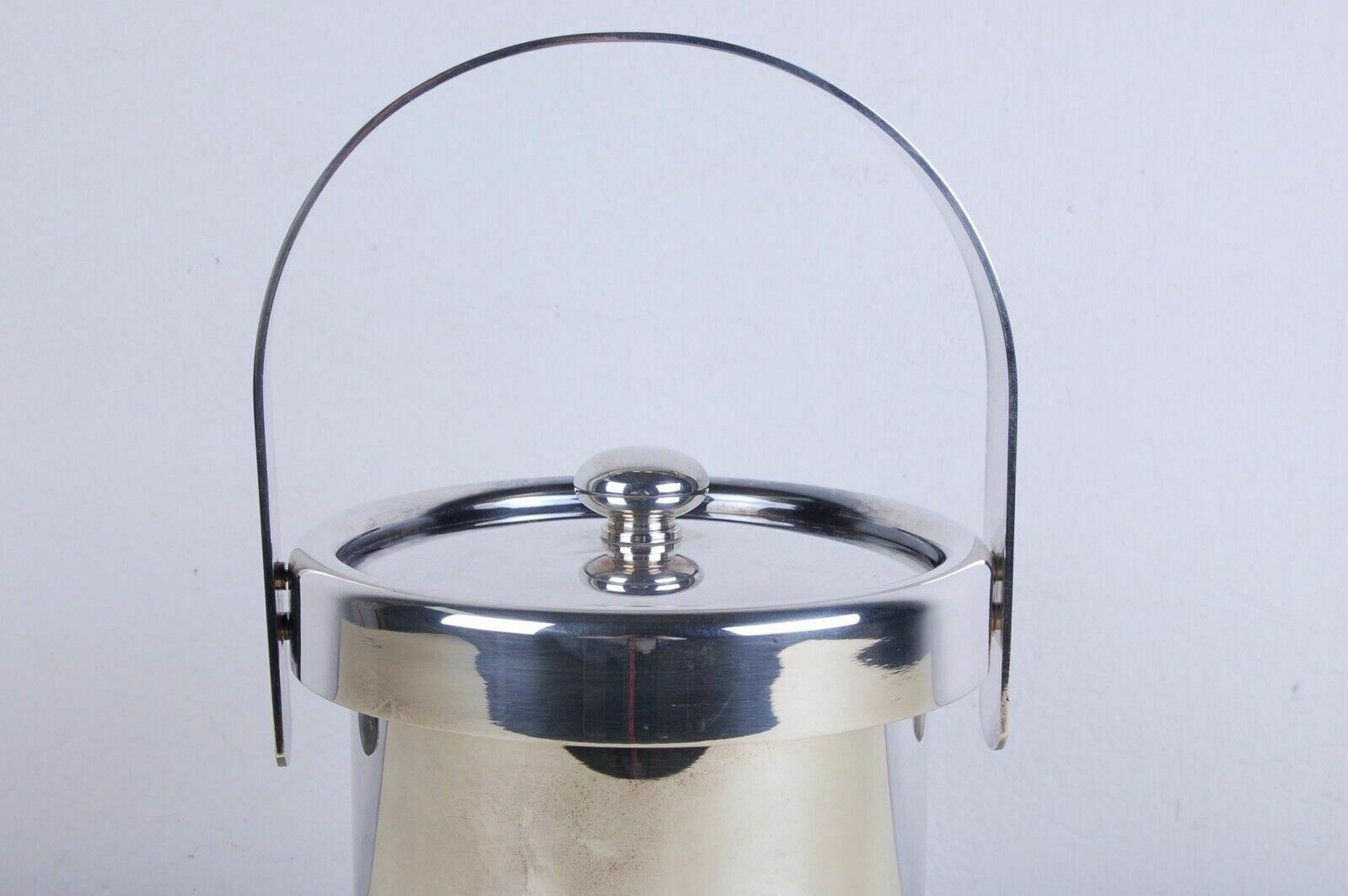 Ice Bucket Design From The 70s 80s Silver Plated Pm Italy With Tongs photo furniture