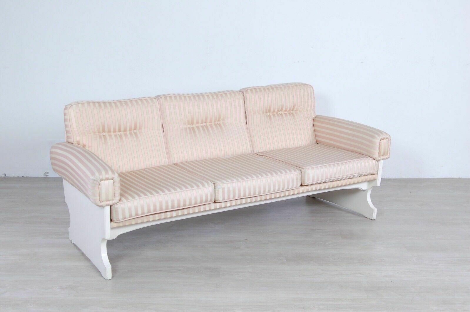 70s Design Sofa Vintage Sofa Wooden Structure With Sormani Style Curves