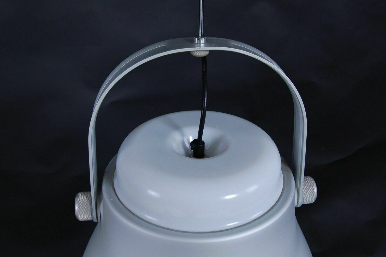 Big Bell Chandelier, Steel Color, Designer Sergio Brioschi For Antonangeli. photo vintage