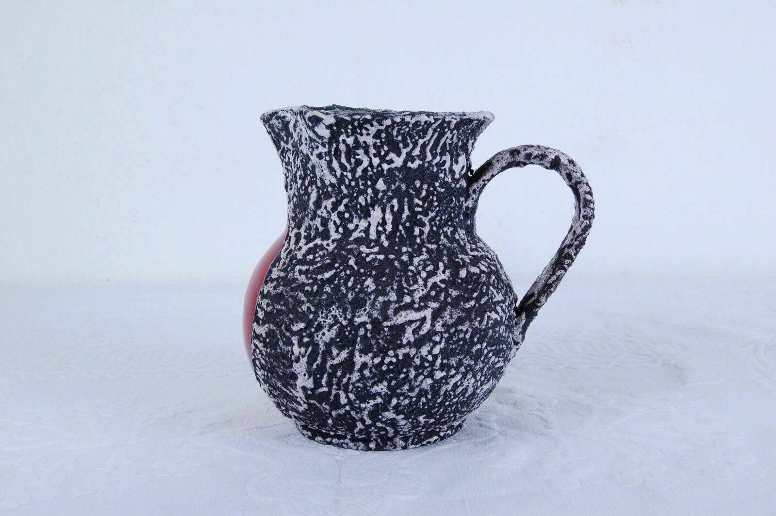 Pitcher Oil Vinegar Table Set Enamelled Lava Stone Memory Of Pompeii In Lava photo Home Decor