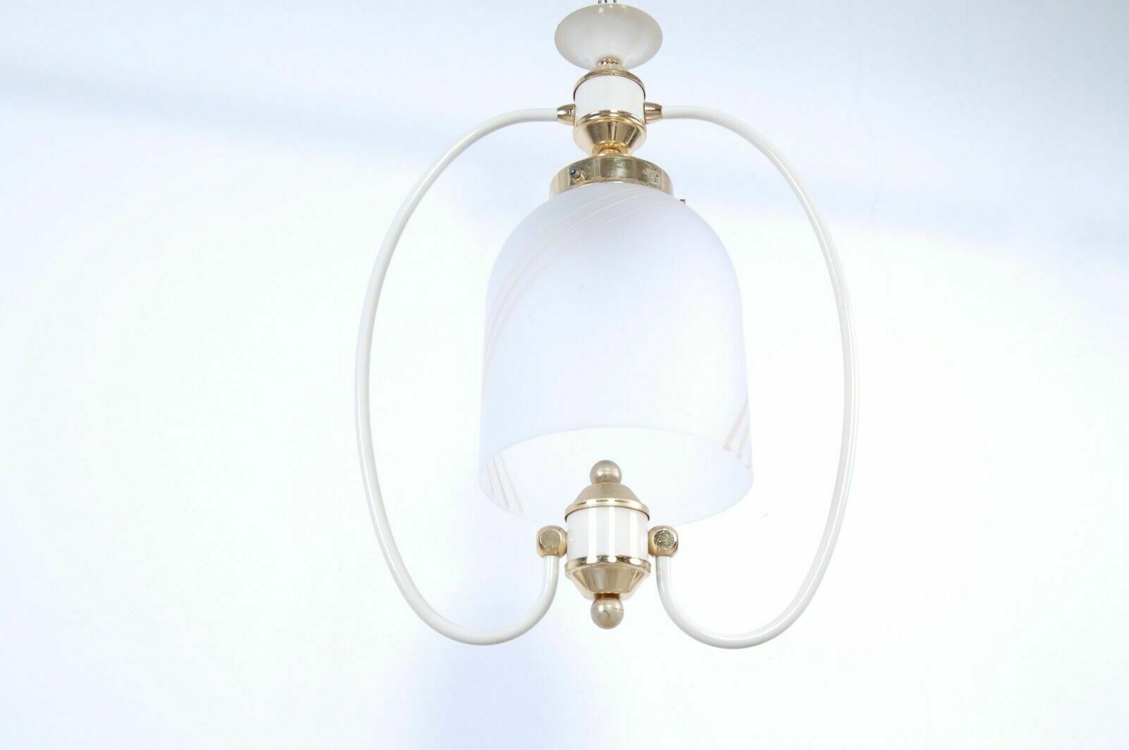 Chandelier From The 80s 90s Lampshade In Satin Murano Glass Modern Italy photo vinterior