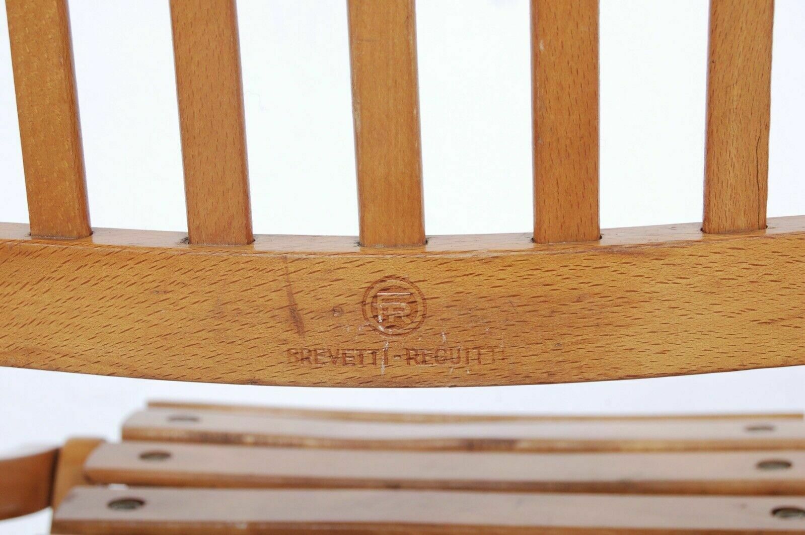 photo for sale Fratelli Reguitti Folding Chair Pair Of Children's Wooden Chairs From The 60s, Vintage