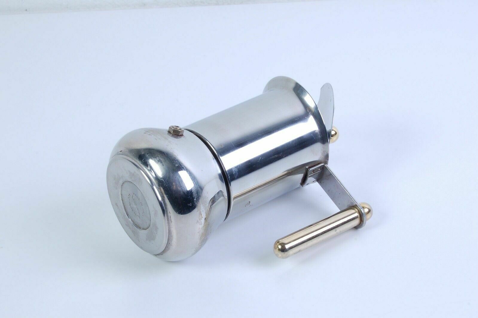 Vev Stainless Steel Coffee Maker Made In Italy, Moka Gold Handle Series, 70s photo buy