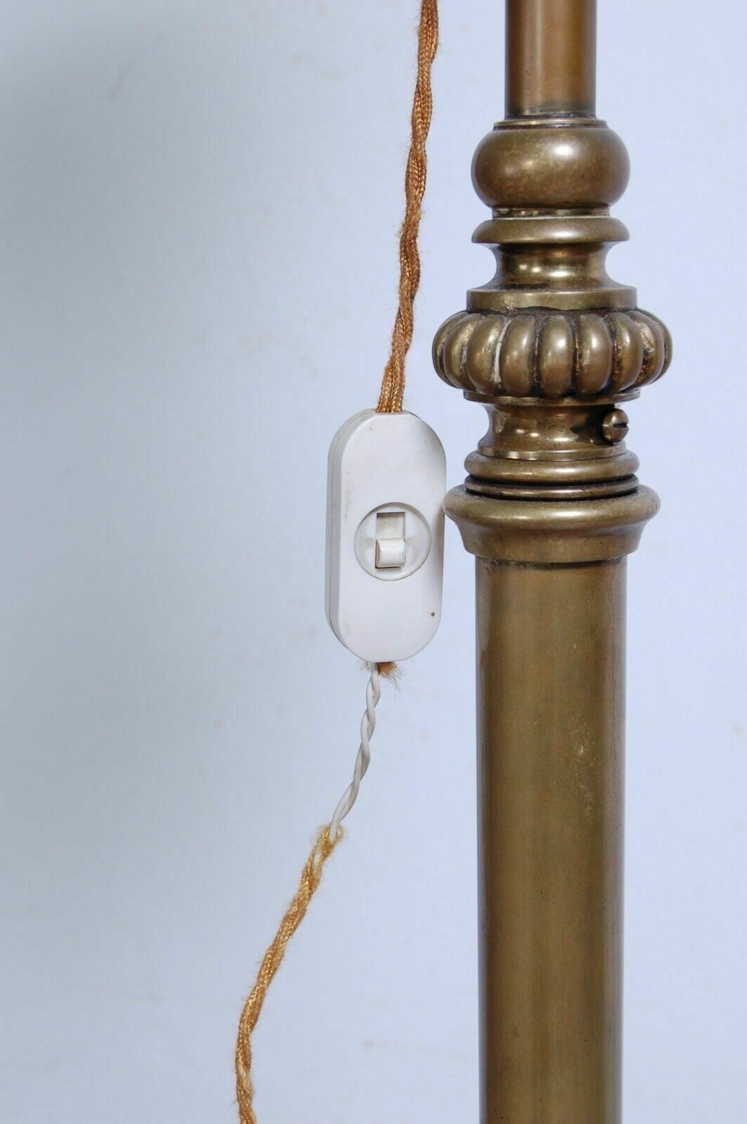 photo furniture Trevithick Award Alfred Szlumper Electrified Brass Oil Floor Lamp