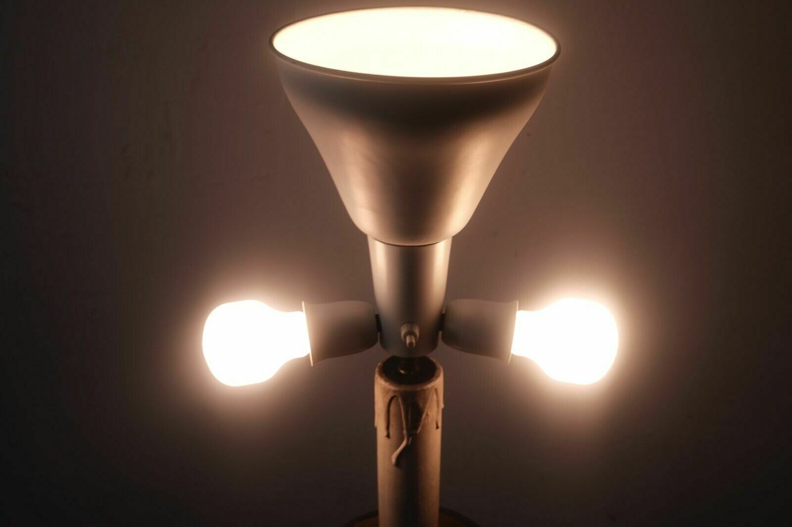 Antique Wooden Candle Holder Old Ecclesiastical Candlestick Floor Lamp 800 photo for sale