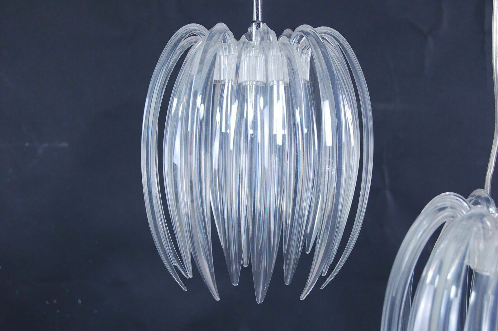 Modern Chandelier With Three Adjustable Lights Kare Design In Steel And Living Plastic photo buy