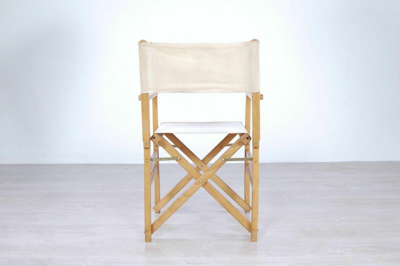 Folding Chairs Wooden Director Type Armchair Design 60s Palmai Armrests photo for sale